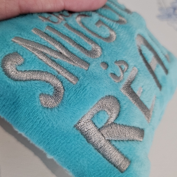 5/$25 Decorative hanging pillow The Snuggle is Real" 💙 - Picture 5 of 6